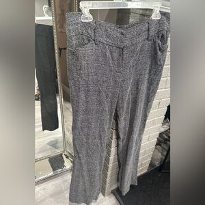 New York & Company Gray Trousers with Wide Leg Silhouette